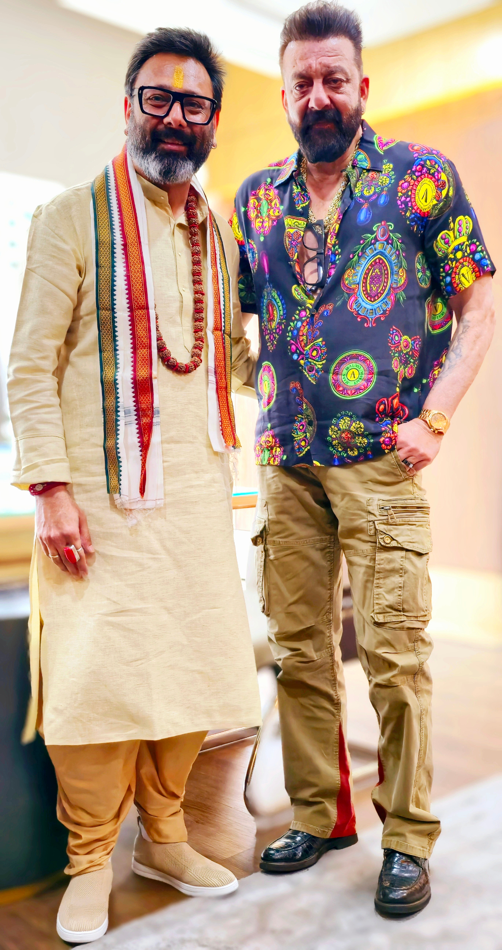 With Sanjay Dutt