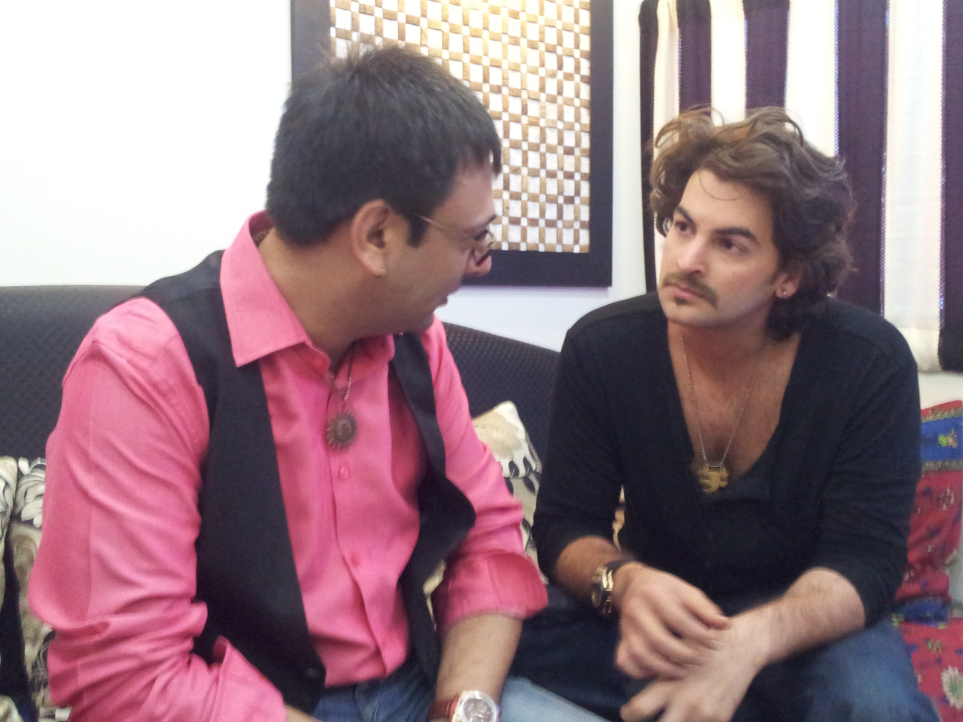 With guest