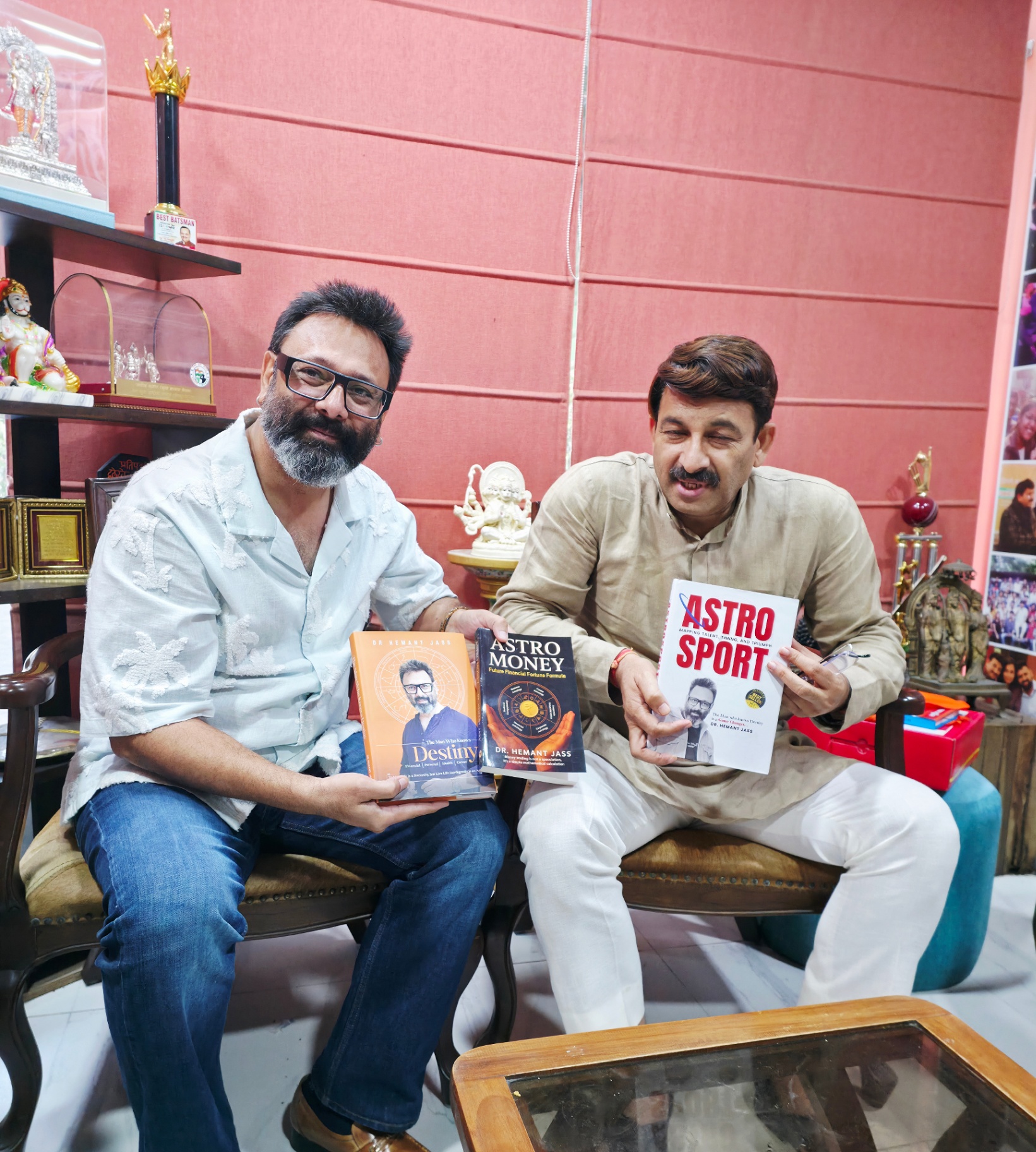 With Manoj Tiwari